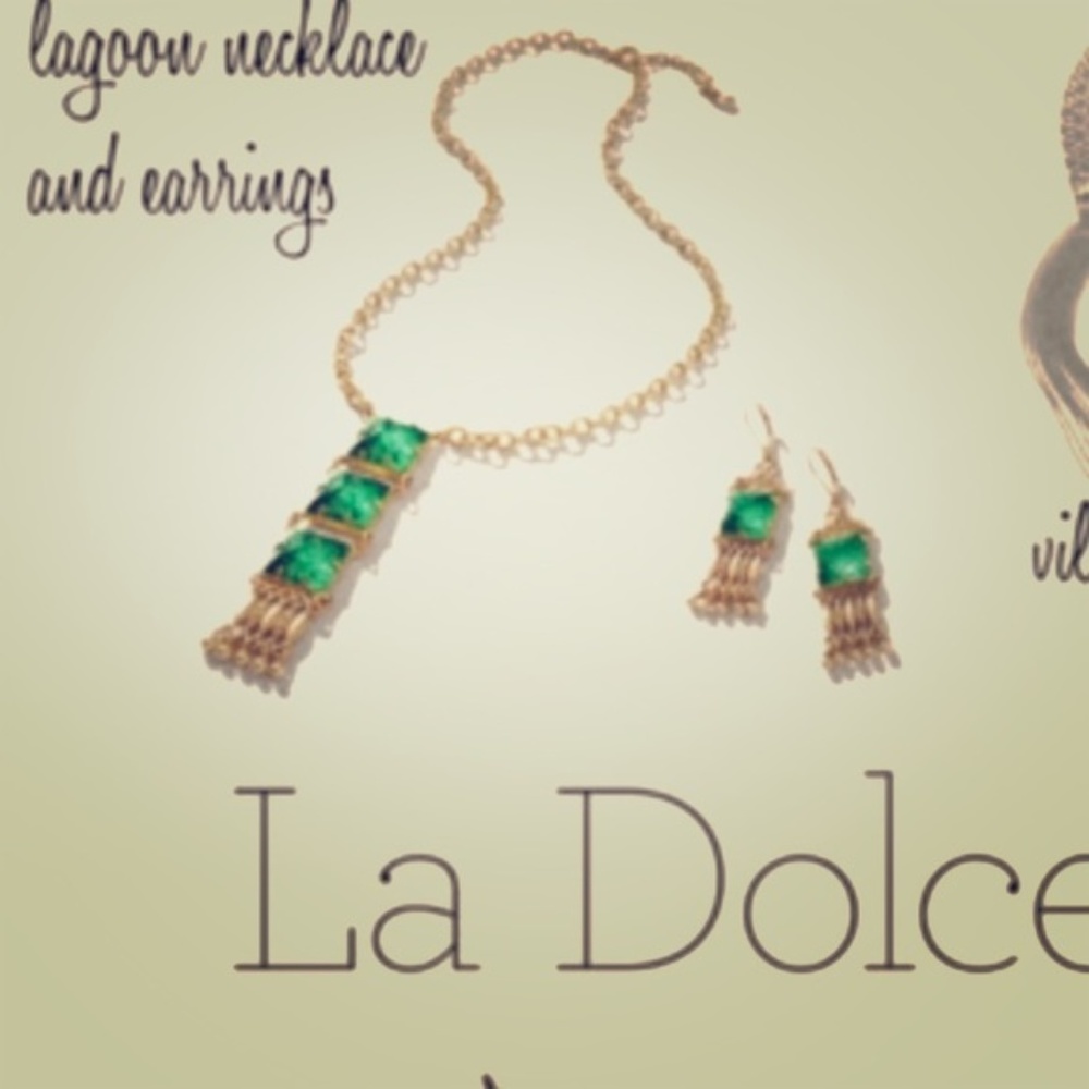 Lagoon Necklace and Earrings